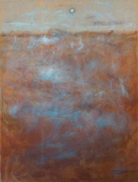 Guter Stern II, 2015, Öl, Jute, Fichte, Lack, 155 x 205 x 15 cm
