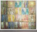 Stereooptik, �l, Kohle, Jute, Fichte, 2010/2011, 180 x 240 x 5 cm