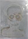 MK-Ultra, Spiegelkarton, Radierung (�tzung, Kaltnadel), Asphaltlack, Karton, Glas, Reflex, 2011, 42 x 59 cm