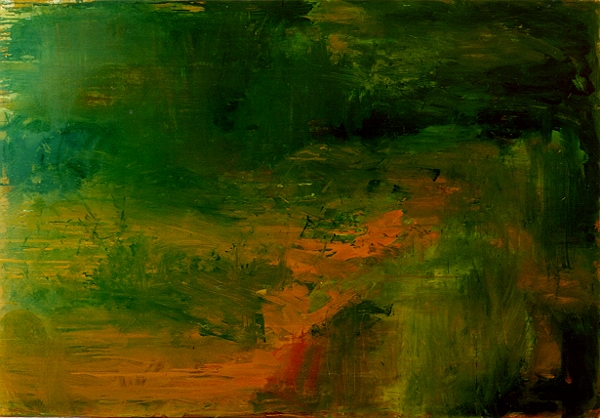 Ohne Titel (c 6), �l, Eitempera, Kreidegrund, Nessel, 1996, 150 x 110 x 2 cm, Privatsammlung, Kottenheim